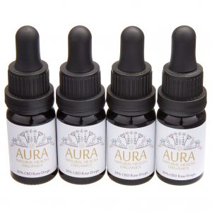 Aura 30% CBD Raw Drops 10ml - FOUR BOTTLE BUMPER PACK